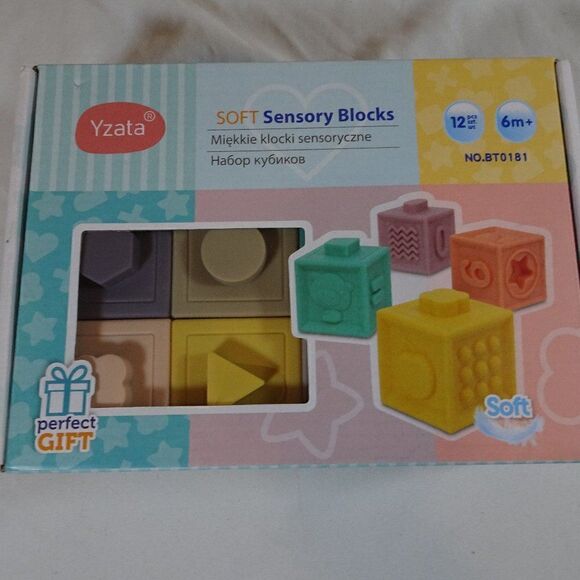 Yzata Soft Sensory Blocks 12pcs 6m+ - Picture 1 of 3